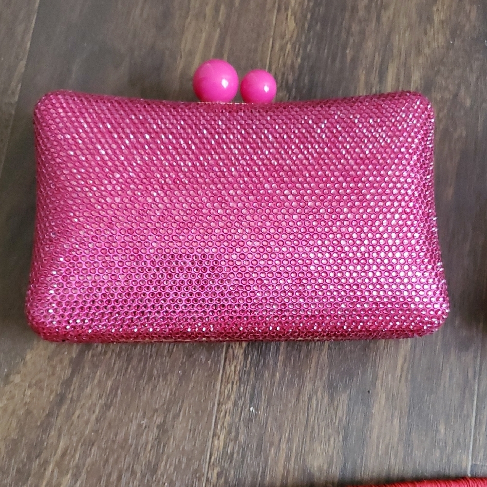 Elegant Pink and Gold Clutch Set - Picture 4 of 6